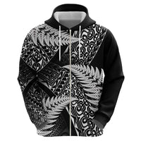New Zealand Rugby Pacific Personalised Hoodie All Black Maori Pasifika Fern Pattern
