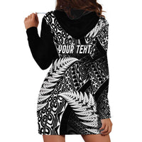 New Zealand Rugby Pacific Personalised Hoodie Dress All Black Maori Pasifika Fern Pattern