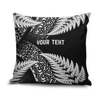 New Zealand Rugby Pacific Personalised Pillow Cover All Black Maori Pasifika Fern Pattern - Polynesian Pride