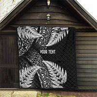New Zealand Rugby Pacific Personalised Quilt All Black Maori Pasifika Fern Pattern