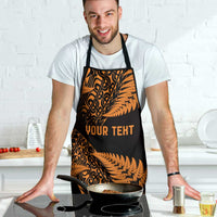 New Zealand Rugby Pacific Personalised Apron All Gold Maori Pasifika Fern Pattern LT9 - Polynesian Pride