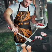 New Zealand Rugby Pacific Personalised Apron All Gold Maori Pasifika Fern Pattern LT9 - Polynesian Pride