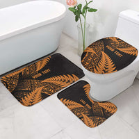 New Zealand Rugby Pacific Personalised Bathroom Set All Gold Maori Pasifika Fern Pattern LT9 - Polynesian Pride