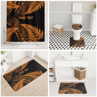 New Zealand Rugby Pacific Personalised Bathroom Set All Gold Maori Pasifika Fern Pattern LT9 - Polynesian Pride