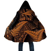 New Zealand Rugby Pacific Personalised Cloak All Gold Maori Pasifika Fern Pattern - Polynesian Pride
