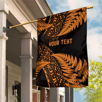 New Zealand Rugby Pacific Personalised Garden Flag All Gold Maori Pasifika Fern Pattern