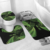New Zealand Rugby Pacific Personalised Bathroom Set All Lime Maori Pasifika Fern Pattern LT9 Mat Set Only (3 pcs) One Size Lime - Polynesian Pride