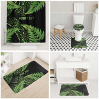 New Zealand Rugby Pacific Personalised Bathroom Set All Lime Maori Pasifika Fern Pattern LT9 - Polynesian Pride