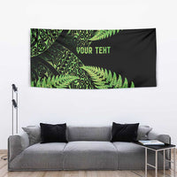 New Zealand Rugby Pacific Personalised Tapestry All Lime Maori Pasifika Fern Pattern