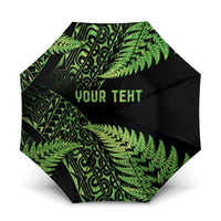 New Zealand Rugby Pacific Personalised Umbrella All Lime Maori Pasifika Fern Pattern LT9 One Size Folded 11.42 inch Opened Diameter 37.4 inch Lime - Polynesian Pride