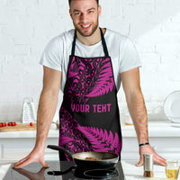 New Zealand Rugby Pacific Personalised Apron All Pink Maori Pasifika Fern Pattern LT9 - Polynesian Pride