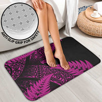 New Zealand Rugby Pacific Personalised Bathroom Set All Pink Maori Pasifika Fern Pattern LT9 - Polynesian Pride
