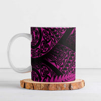 New Zealand Rugby Pacific Personalised Ceramic Mug All Pink Maori Pasifika Fern Pattern - Polynesian Pride