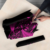 New Zealand Rugby Pacific Personalised Umbrella All Pink Maori Pasifika Fern Pattern LT9 - Polynesian Pride