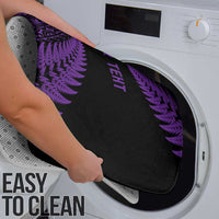 New Zealand Rugby Pacific Personalised Bathroom Set All Purple Maori Pasifika Fern Pattern LT9 - Polynesian Pride