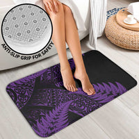 New Zealand Rugby Pacific Personalised Bathroom Set All Purple Maori Pasifika Fern Pattern LT9 - Polynesian Pride