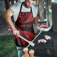 New Zealand Rugby Pacific Personalised Apron All Red Maori Pasifika Fern Pattern LT9 - Polynesian Pride