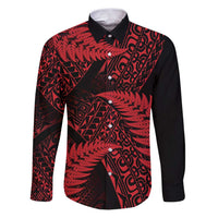 New Zealand Rugby Pacific Personalised Family Matching Puletasi and Hawaiian Shirt All Red Maori Pasifika Fern Pattern