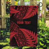 New Zealand Rugby Pacific Personalised Garden Flag All Red Maori Pasifika Fern Pattern