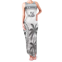 Custom Fiji Rugby Family Matching Tank Maxi Dress and Hawaiian Shirt Polynesian Fijian Masi Palm Tree