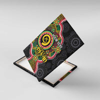 Vanuatu Personalised Canvas Wall Art Aboriginal Dot Paitnting - Polynesian Pride