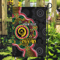 Vanuatu Personalised Garden Flag Aboriginal Dot Paitnting - Polynesian Pride