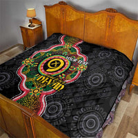 Vanuatu Personalised Quilt Aboriginal Dot Paitnting - Polynesian Pride