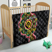 Vanuatu Personalised Quilt Aboriginal Dot Paitnting - Polynesian Pride