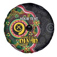 Vanuatu Personalised Spare Tire Cover Aboriginal Dot Paitnting - Polynesian Pride