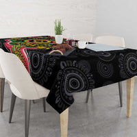 Vanuatu Personalised Tablecloth Aboriginal Dot Paitnting - Polynesian Pride