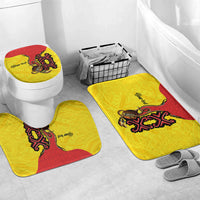 Personalised Papua New Guinea Oro Necklace Bathroom Set Gold Melanesia Traditional Pattern