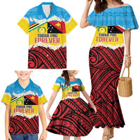 Personalised Torba PNG Forever Family Matching Mermaid Dress and Hawaiian Shirt Polynesian Sand Art - Polynesian Pride