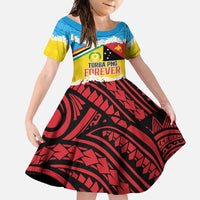 Personalised Torba PNG Forever Family Matching Summer Maxi Dress and Hawaiian Shirt Polynesian Sand Art - Polynesian Pride