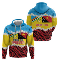 Personalised Torba PNG Forever Hoodie Polynesian Sand Art - Polynesian Pride