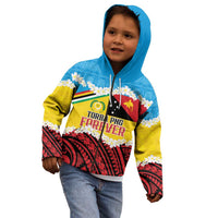 Personalised Torba PNG Forever Kid Hoodie Polynesian Sand Art - Polynesian Pride