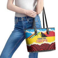 Torba PNG Forever Leather Tote Bag Polynesian Sand Art - Polynesian Pride