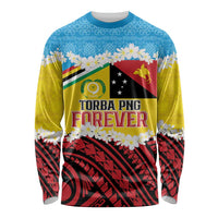 Personalised Torba PNG Forever Long Sleeve Shirt Polynesian Sand Art - Polynesian Pride