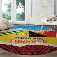 Torba PNG Forever Round Carpet Polynesian Sand Art - Polynesian Pride
