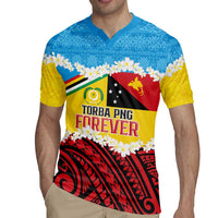 Personalised Torba PNG Forever Rugby Jersey Polynesian Sand Art - Polynesian Pride