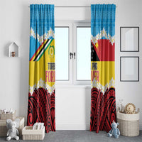 Torba PNG Forever Window Curtain Polynesian Sand Art - Polynesian Pride