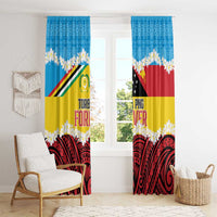 Torba PNG Forever Window Curtain Polynesian Sand Art - Polynesian Pride