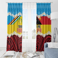 Torba PNG Forever Window Curtain Polynesian Sand Art - Polynesian Pride