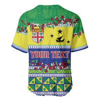 Personalised Malampa Fiji Forever Baseball Jersey Tagimoucia Polynesian Sand Drawing - Polynesian Pride