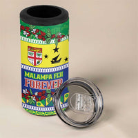 Personalised Malampa Fiji Forever 4 in 1 Can Cooler Tumbler Tagimoucia Polynesian Sand Drawing LT9 - Polynesian Pride