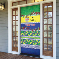Personalised Malampa Fiji Forever Door Cover Tagimoucia Polynesian Sand Drawing LT9 - Polynesian Pride