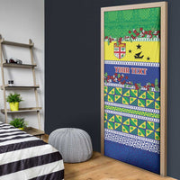 Personalised Malampa Fiji Forever Door Cover Tagimoucia Polynesian Sand Drawing LT9 - Polynesian Pride