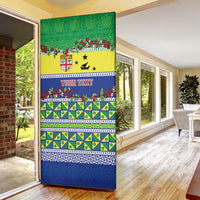 Personalised Malampa Fiji Forever Door Cover Tagimoucia Polynesian Sand Drawing LT9 - Polynesian Pride