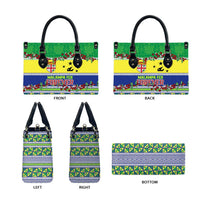 Malampa Fiji Forever Leather Bag Tagimoucia Polynesian Sand Drawing LT9 - Polynesian Pride