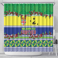 Malampa Fiji Forever Shower Curtain Tagimoucia Polynesian Sand Drawing - Polynesian Pride