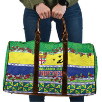 Malampa Fiji Forever Travel Bag Tagimoucia Polynesian Sand Drawing LT9 Yellow - Polynesian Pride